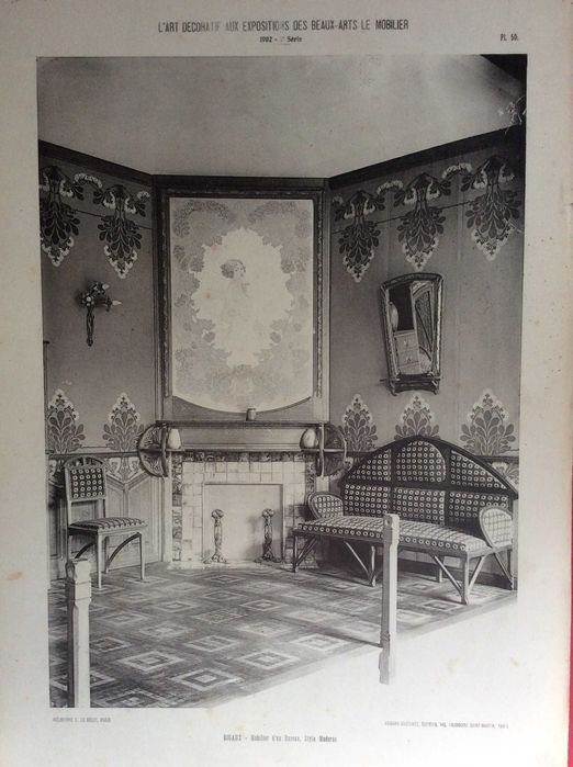 Tema: Mobiliário.  Estampas fotográficas.  Ano 1902.  Public. n.º 4