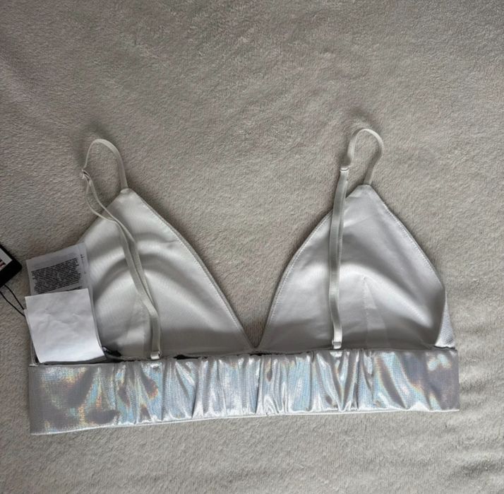 nowy top holo srebrny