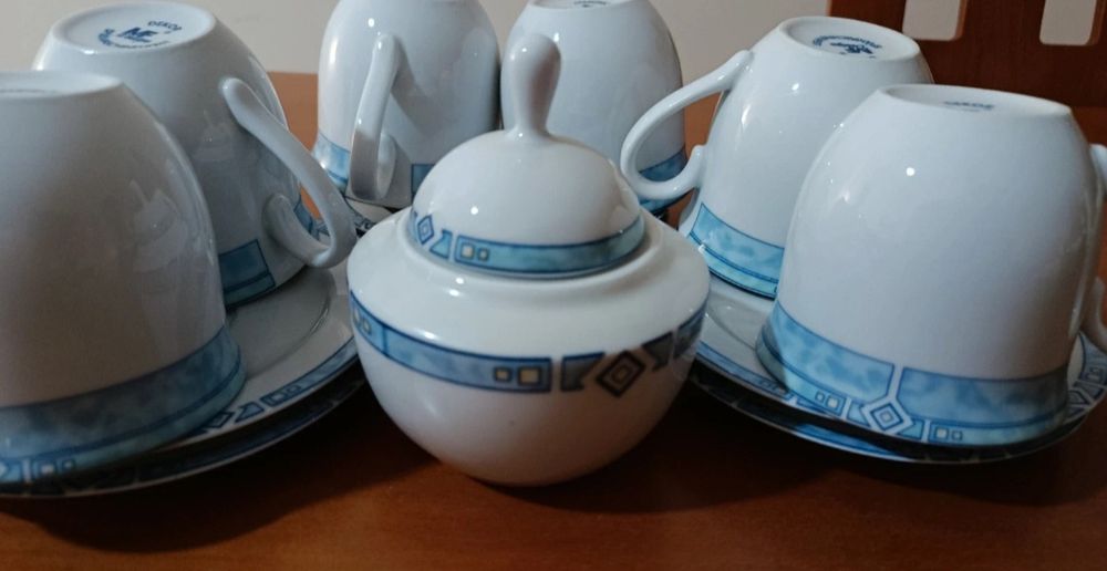 Conjunto de chávenas do café ou chá