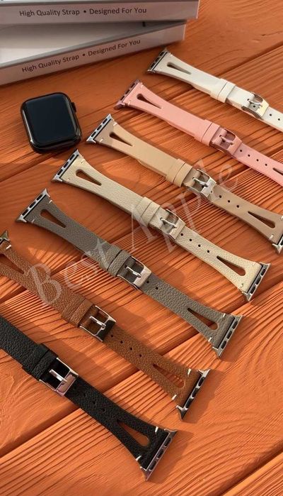 Кожаный ремешок T-style HERMES для Apple Watch 38/40/41mm, 42/44/45mm