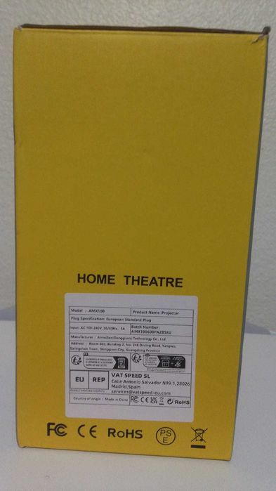 Projetor Mini LED AMX100 NOVO – Wi-Fi + HDMI/USB | Cinema em Casa