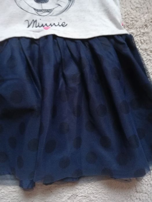 Sukienka dla dziewczynki Minnie tiul Cool Club bawełna r 128