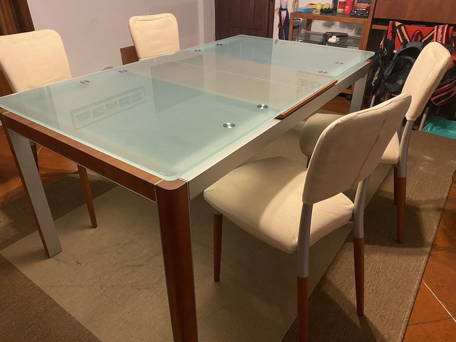 Mesa jantar extensivel + aparador modernos