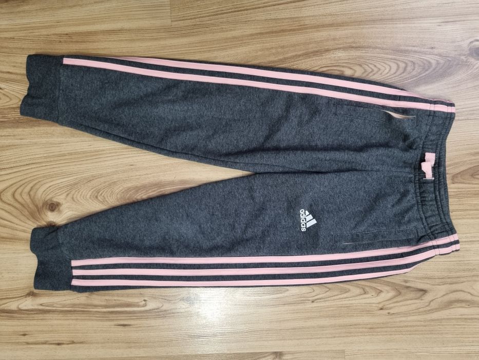 Spodnie dresy bawełniane Adidas 7-8lat 128cm