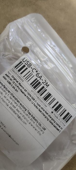Szybki,.długi 2m. solidny kabel do xiaomi