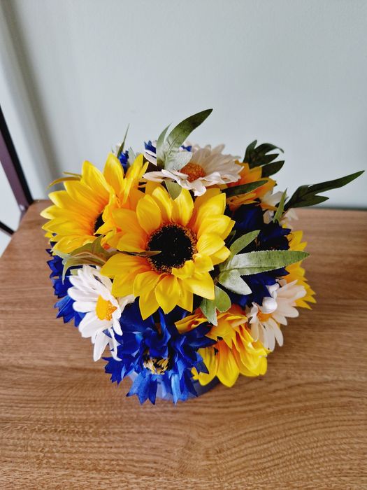 Flower box lato sztuczne kwiaty