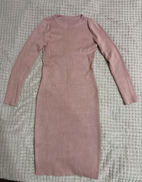 Сукня жіноча тепла в рубчик