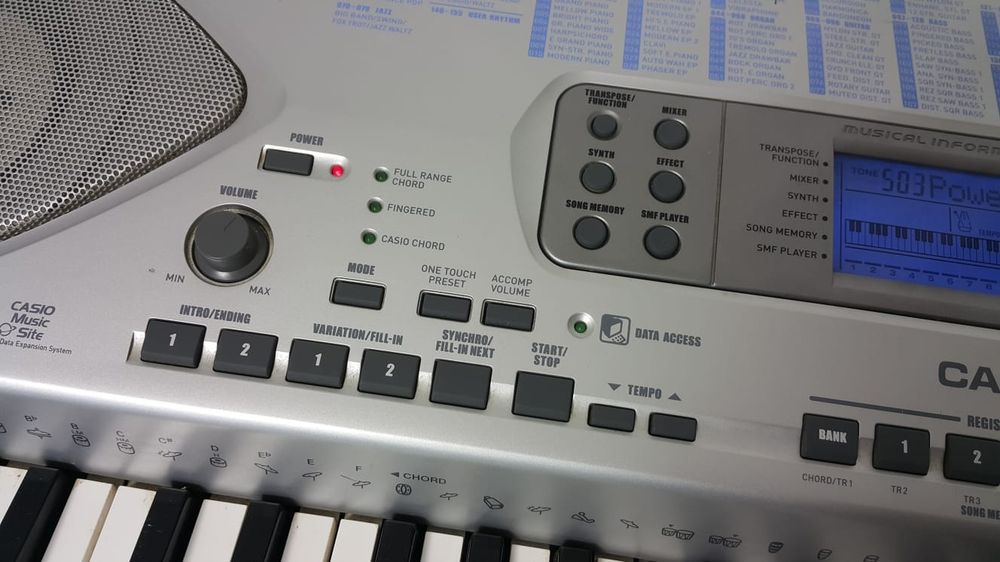 Keyboard Casio, Dynamiczna klawiatura, brzmienia z Casio MZ-200