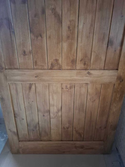 Drzwi drewniane / skrzydło drzwiowe lewe 90 cm