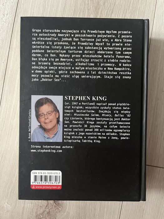 Książka Stephen King Doktor Sen oprawa twarda