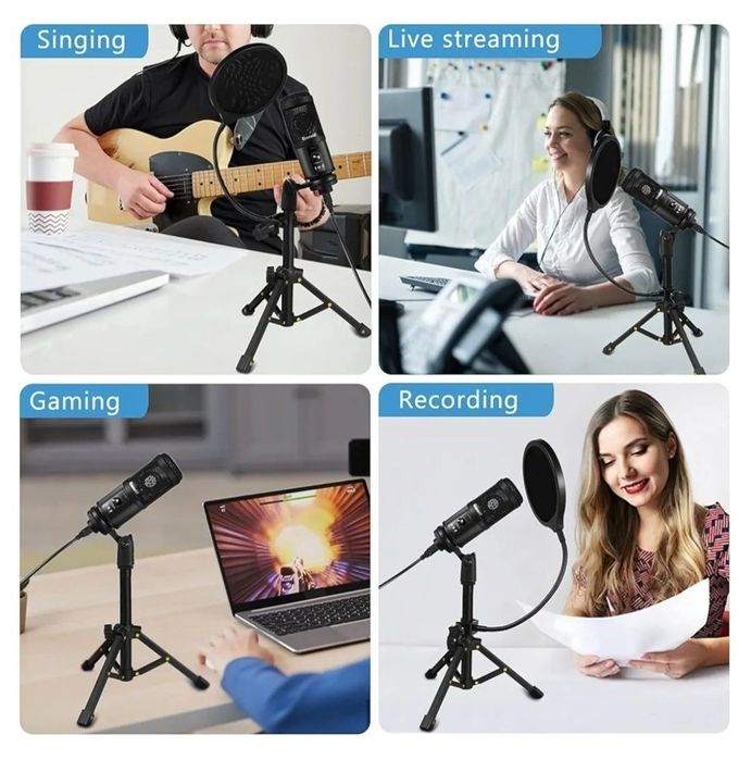 Ezanaki mikrofon USB do komputera nowy okazja na prezent