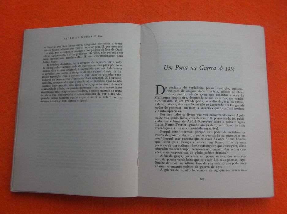 Vida e Literatura - Pedro de Moura e Sá
