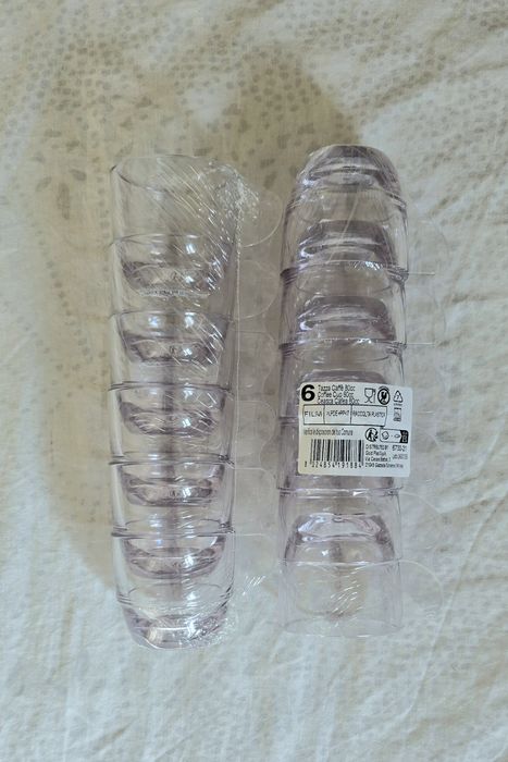 Chávena Reutilizável Durable SAN “Espresso” Transparente 80ml (6 Uds)