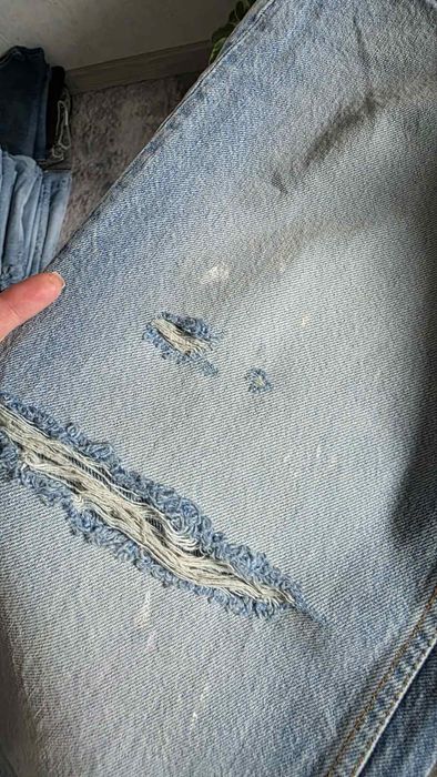 Голубі прямі джинси Zara нова колекція джинсы Зара светлые голубые