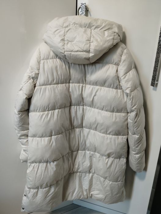 Kurtka zimowa damska kremowa + czapka i komin Gratis