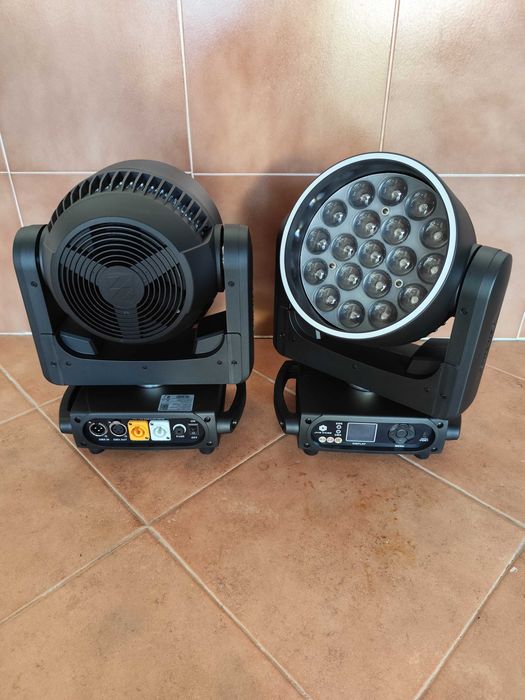 2x moving heads wash rgbw 19x15W