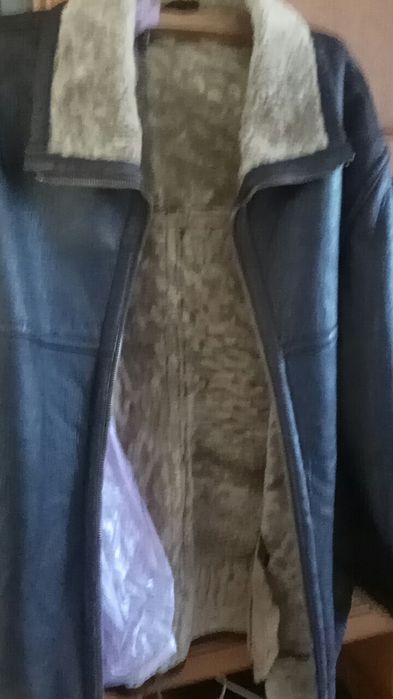 Кожаная дублёнка