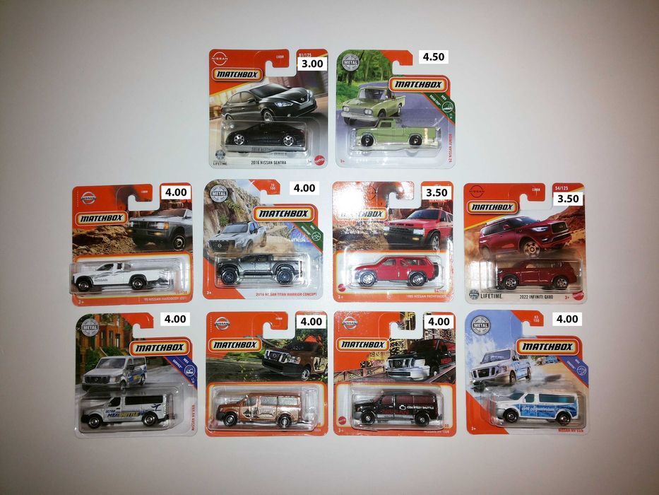 Nissan - Carros da Marca Matchbox e Hot Wheels escala 1/64