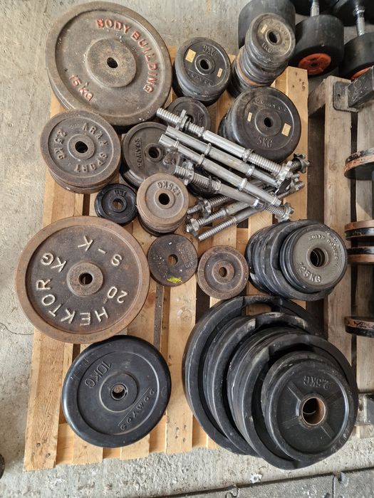 Obciążenie gumowe i żeliwne 20, 15, 10