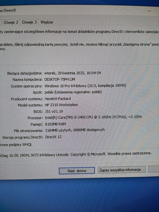 Komputer do gier lub pracy  GTX1050Ti i5-2400 SSD 500GB 8GB RAM