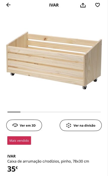Caixa gaveta Ivar Ikea