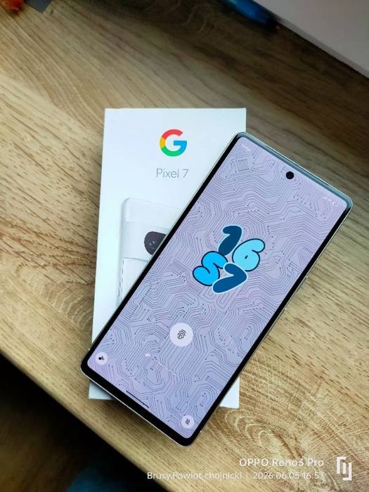 Google Pixel 7 Snow 8/128GB | Stan Idealny | Nowa Bateria | Android 17