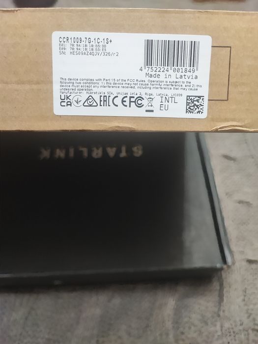 Продам роутер Mikrotik CCR1009-7G-1C-1S+