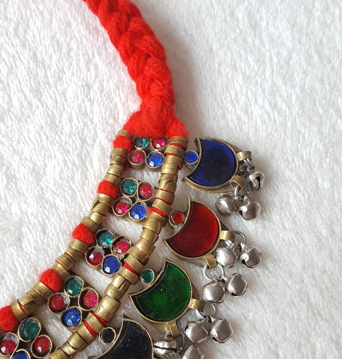 Orientalny naszyjnik afgański boho etno bohemian hippie tribal kolia
