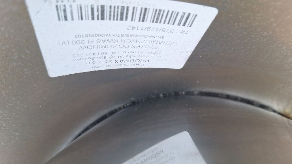 Stożek, nasada, dyfuzor do kominów ceramicznych FI200