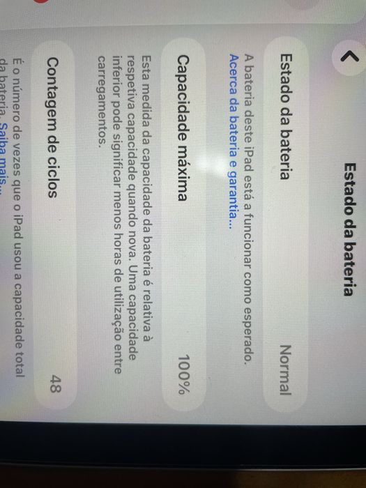 iPad A16 como novo - 100% bateria