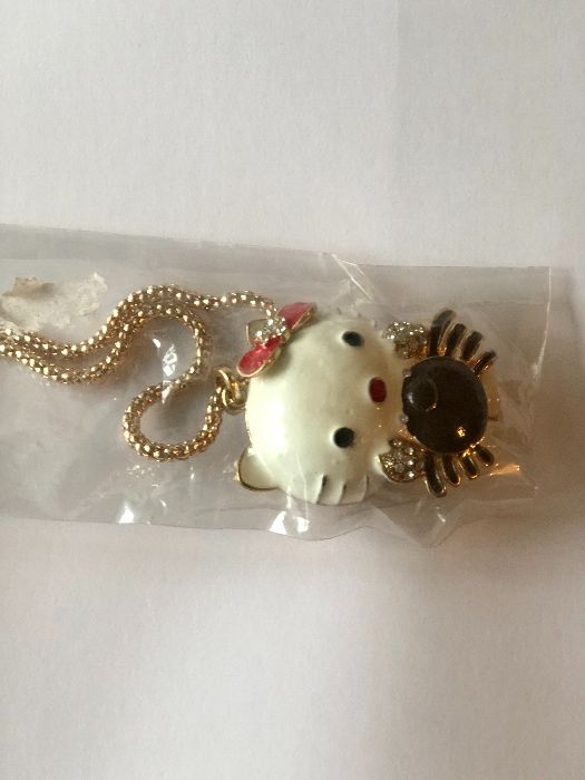 Кулон детский Китти, Hello Kitty, рак, с цепочкой, новый