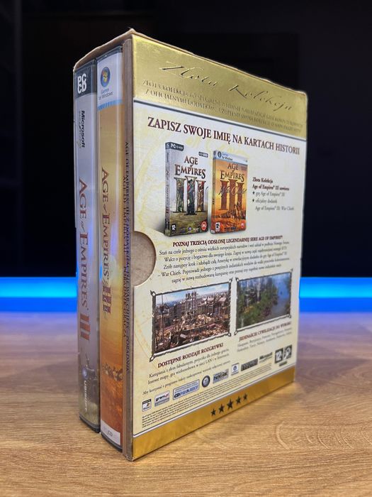 Age of Empires III 3 UNIKAT (PC PL 2006) mini BIG BOX Złota Kolekcja