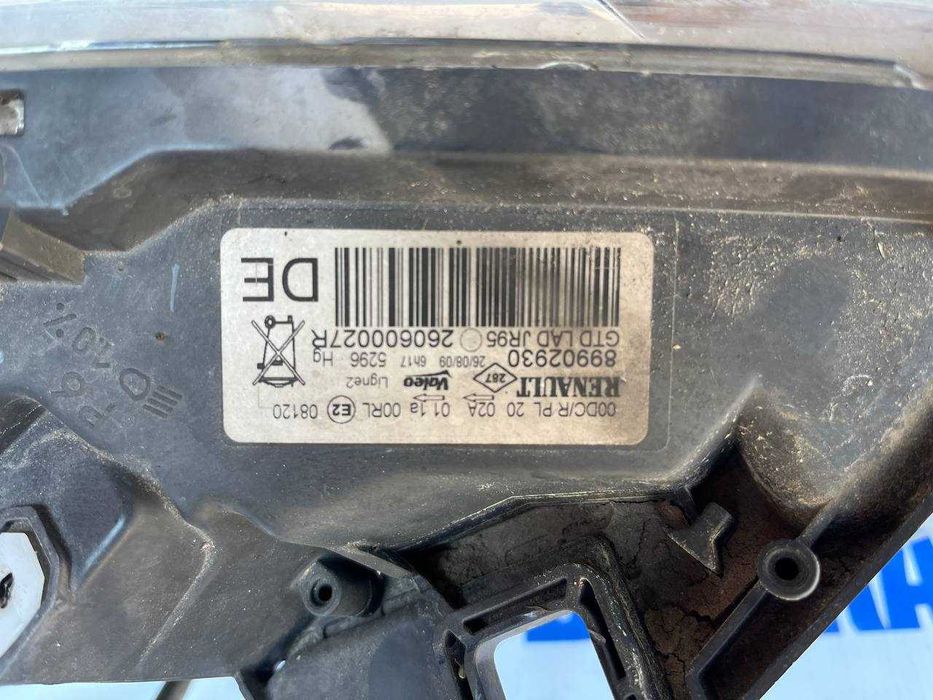 Фара ліва Ксенон Renault Scenic 3 Ліва фара до Рено Сценік 3