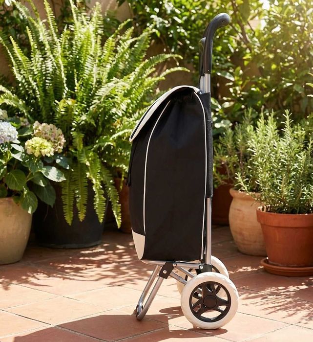 Wózek Na Zakupy Transportowy Na Kółkach XXL Składany Mocny Stalowy