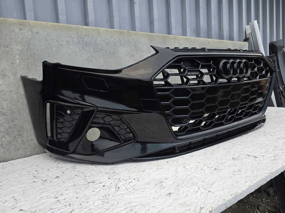 AUDI a4 b9 рестайлінг rs4 black бампер передній