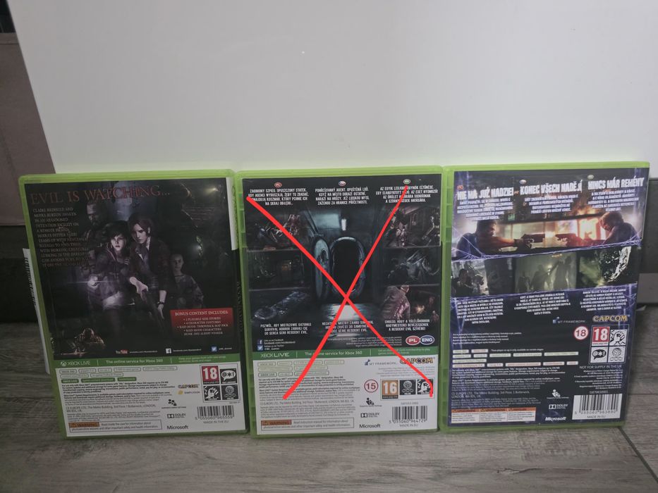 2 części resident evil xbox 360