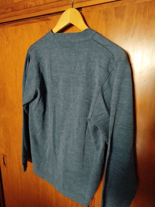 Cardigan de malha azul, M