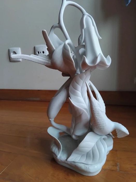 Escultura Beija Flor Pássaros, Vista Alegre