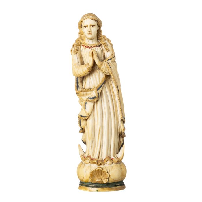 Matéria nobre - Nossa Senhora indo-portuguesa - Século XVII
