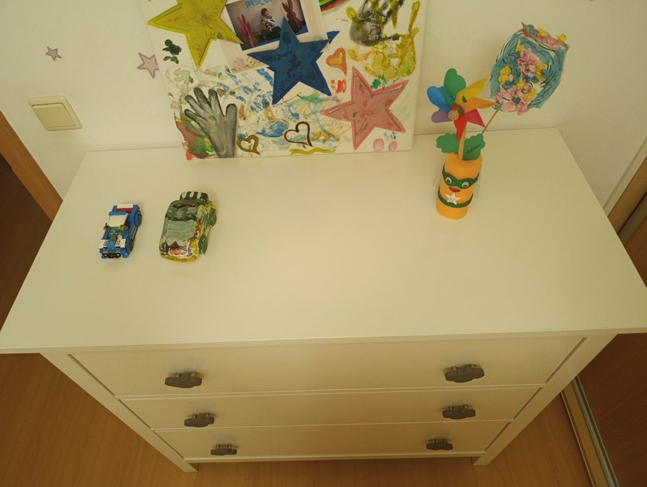 Cómoda IKEA HEMNES – 3 gavetas – branca