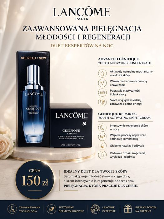 Serum + krem Lancome