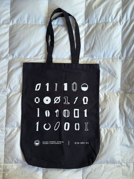 Tote Bag Czarny (Polsko-Japońska Akademia Technik Komputerowych)