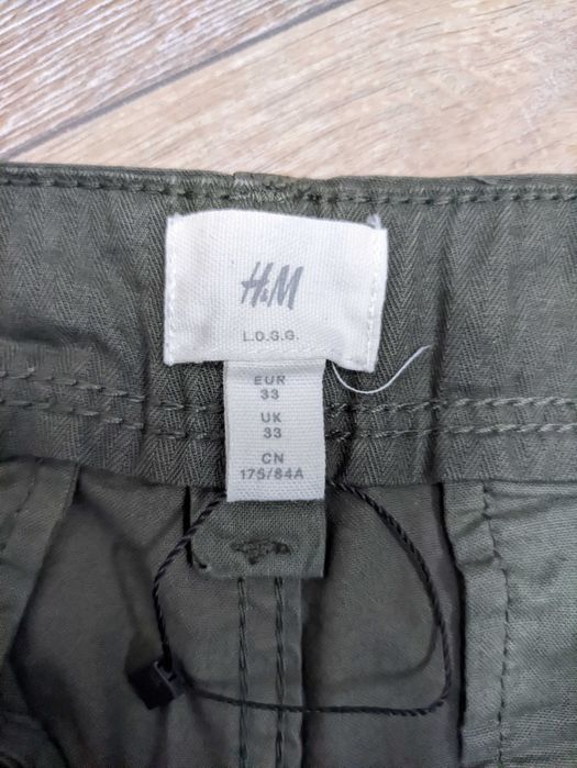 Штани карго H&M нові темнозелені
