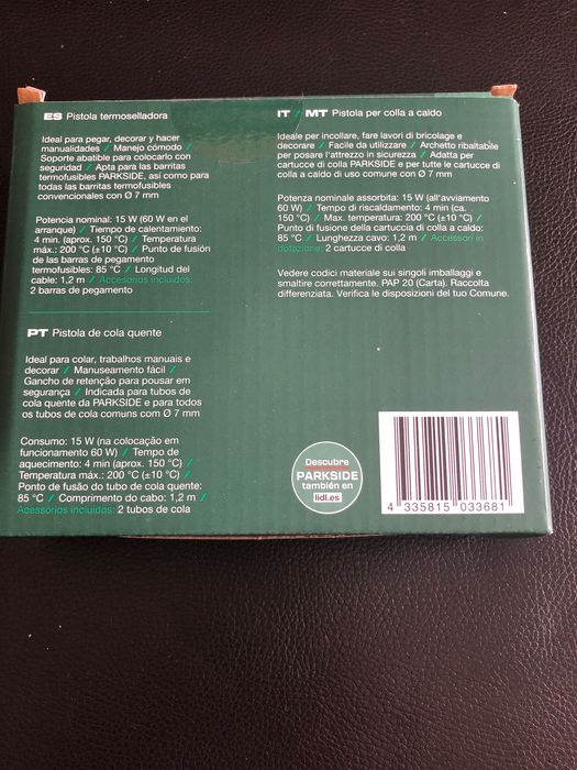 Mini pistola de cola quente Nova