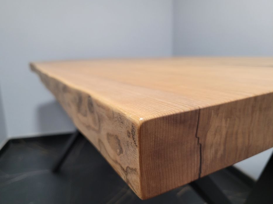 Stół monolit, lite drewno jesion