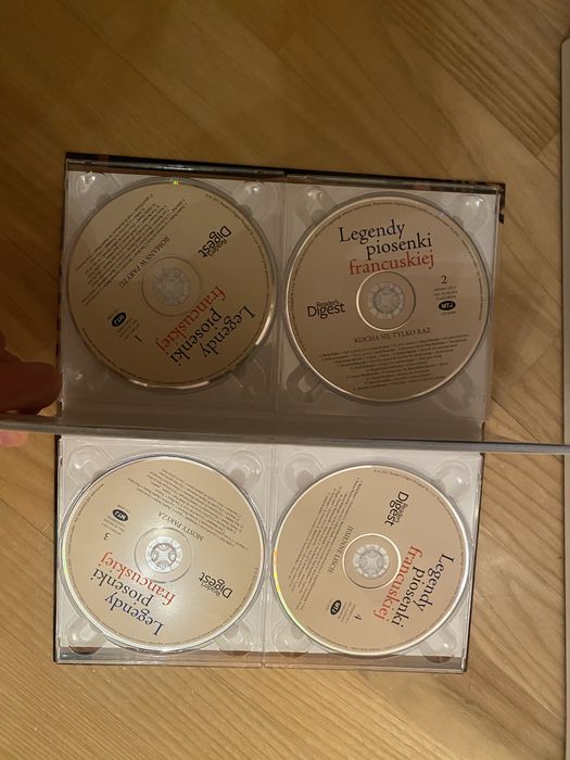 4 płyty  CD legendy piosenki francuskiej