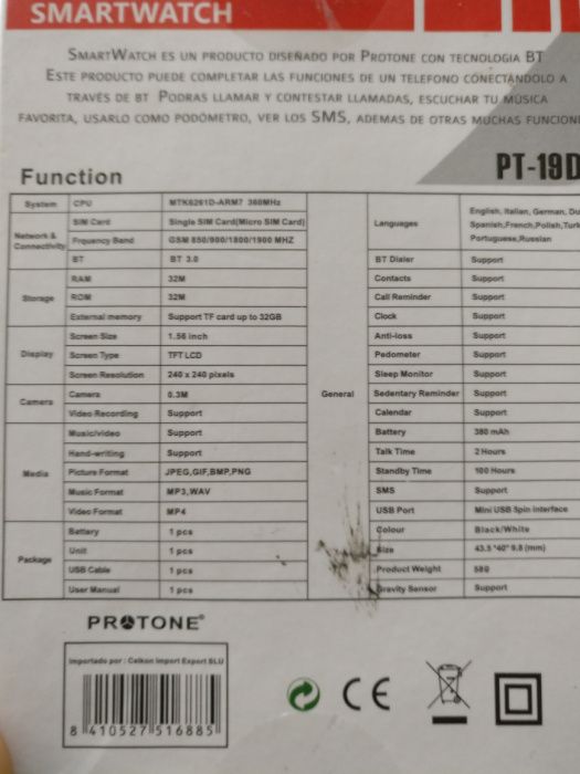 Relógio digital protone PT-19D