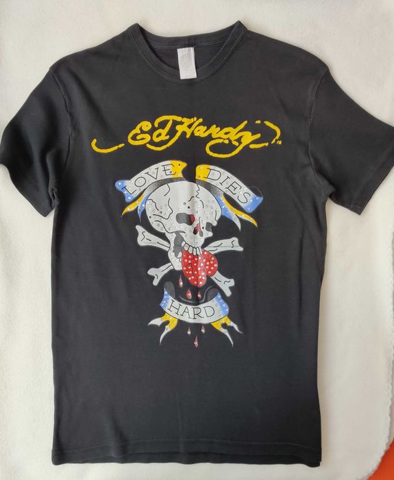 Ed Hardy koszulka z krótkim rękawem T-shirt oryginalna męska S