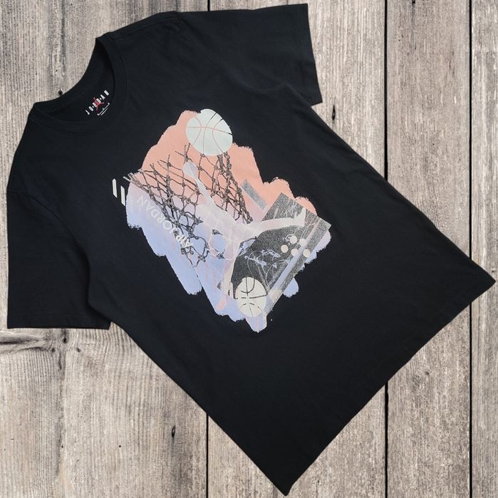 Футболка Jordan Air Jumpman big graphic logo black (Розмір M)