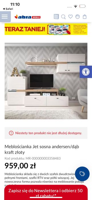 Meblościanka do salonu